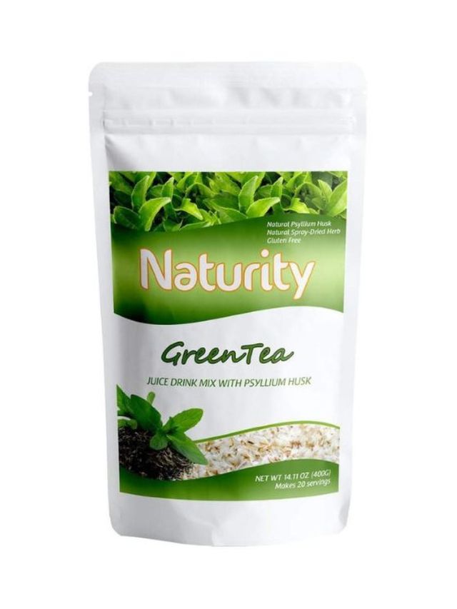 Naturity Green Tea Juice Drink with Psyllium Husk (400g) edamama